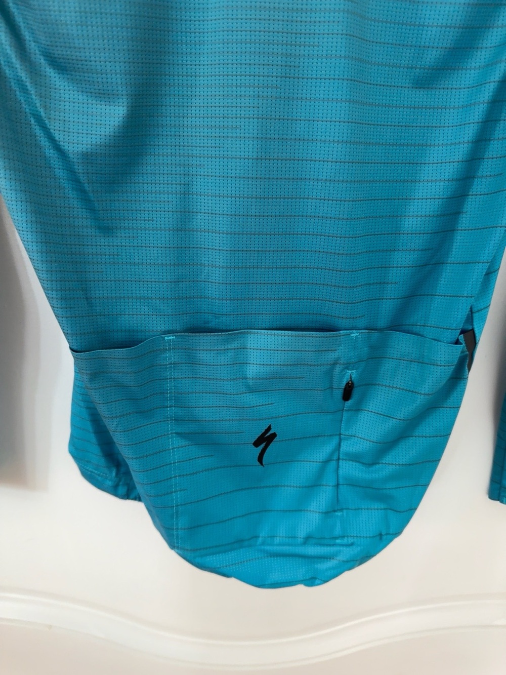Specialized SL Air Women Cycling Jersey Medium Aqua Arrow UPF 30 Bike Shirt NWT - Picture 4 of 8